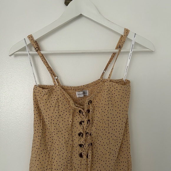 Faithfull the Brand polka dot dress with grommets - Picture 3 of 6